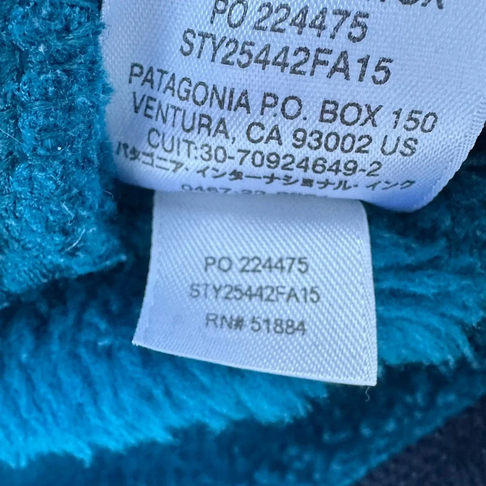 Patagonia Women’s Deep Teal Fleece Snap Pullover Snap T - Small - Picture 5 of 12